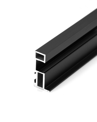 Профиль-ручка для системы Slim, черный матовый, 5,4м.